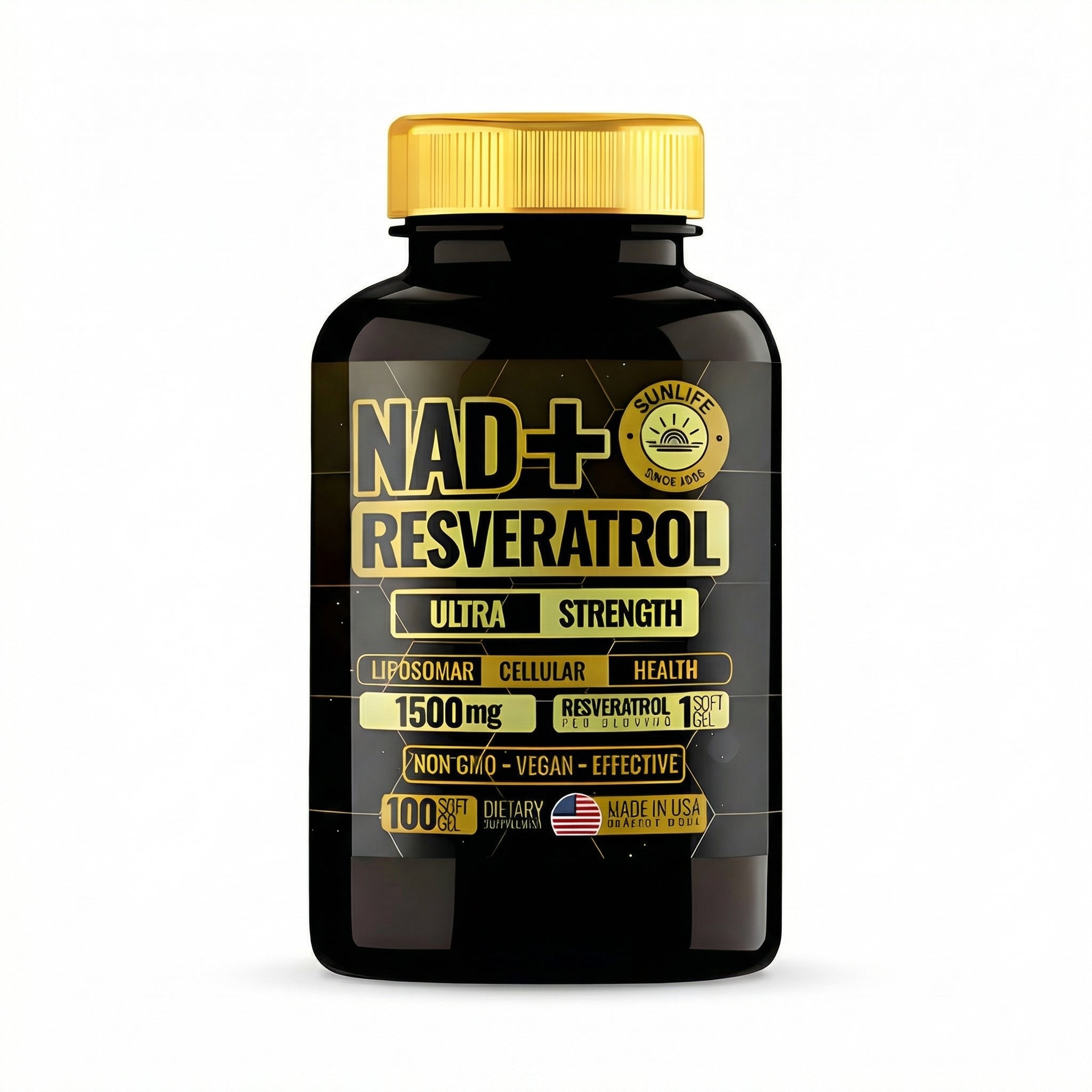 Suplemento NAD+Resveratrol 100 Capsulas